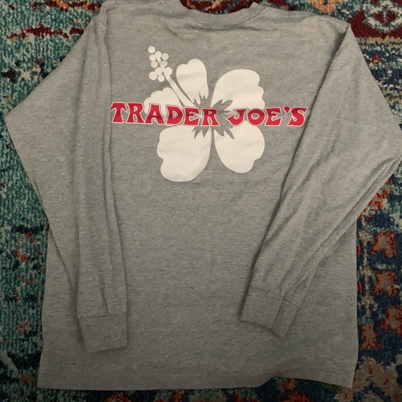 long sleeve gray trader joe’s shirt size small - Picture 3 of 4